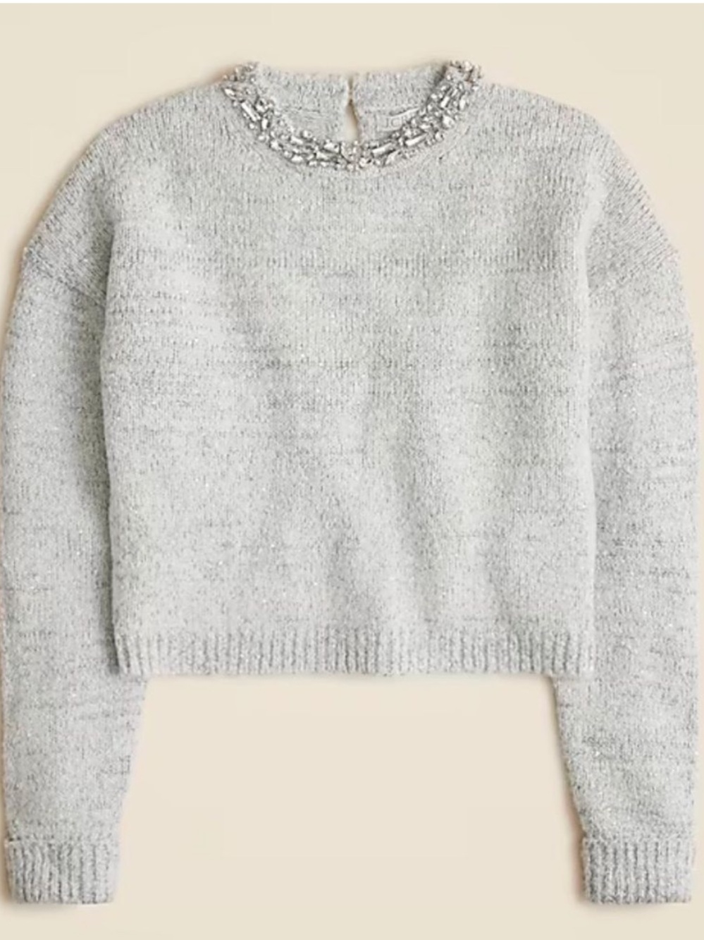 J. Crew Sparkle Embellished Crewneck Sweater - Picture 4 of 12